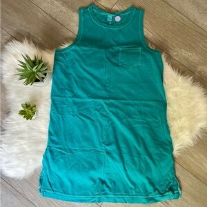 OLD NAVY | Turquoise Tank Top T-Shirt Dress (L)